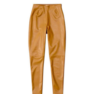 Abercrombie & Fitch The Skinny High Rise Faux Leather Tan Camel Sz XS